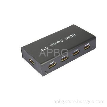 3D 5 way hdmi switch with amplifier and IR remote